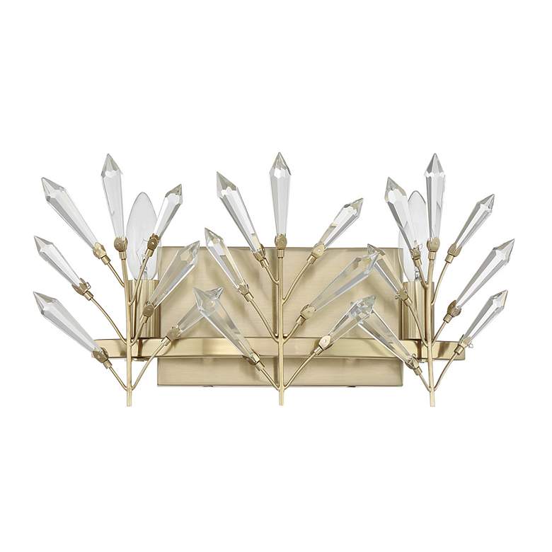 Image 2 Orianna 2-Light Bathroom Vanity Light in Noble Brass more views