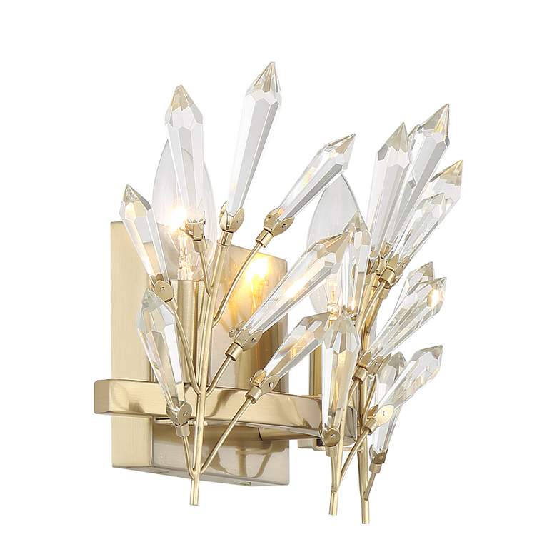 Image 5 Orianna 2-Light Bathroom Vanity Light in Noble Brass more views