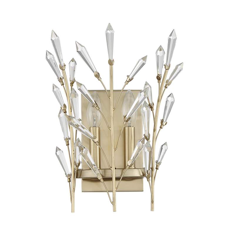 Image 2 Orianna 2-Light Wall Sconce in Noble Brass more views
