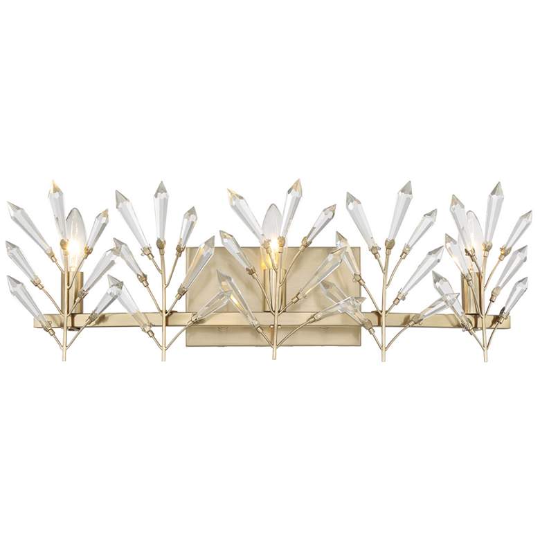 Image 1 Orianna 3-Light Bathroom Vanity Light in Noble Brass
