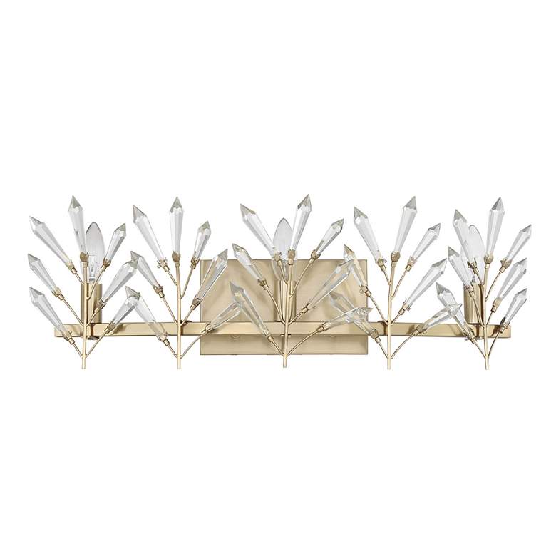 Image 2 Orianna 3-Light Bathroom Vanity Light in Noble Brass more views