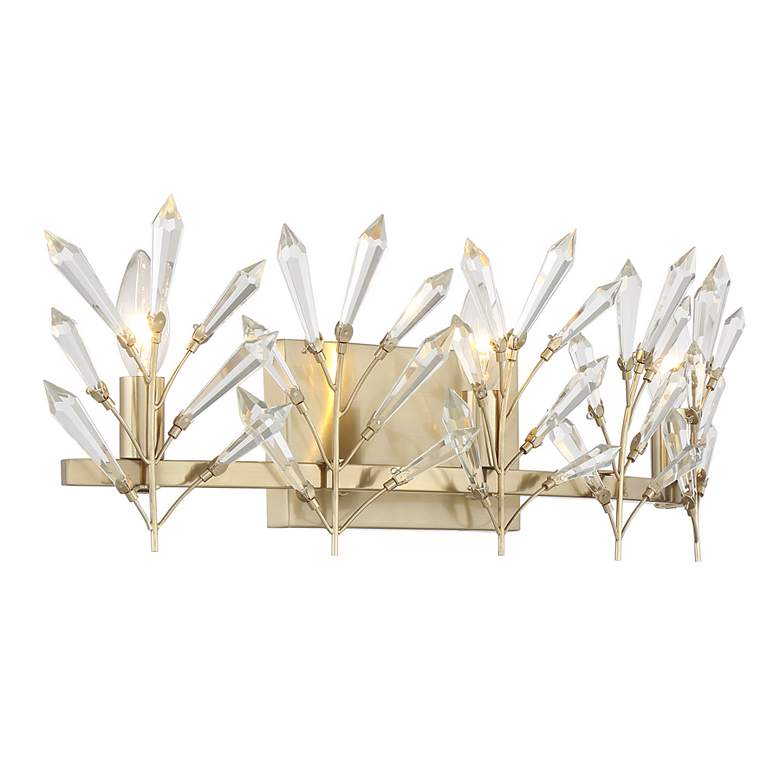 Image 4 Orianna 3-Light Bathroom Vanity Light in Noble Brass more views