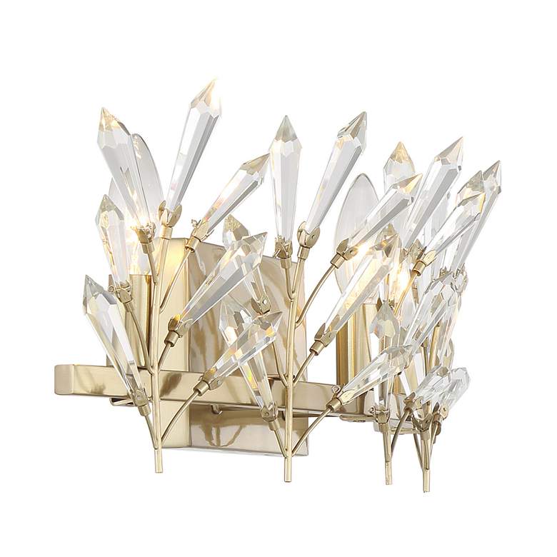 Image 5 Orianna 3-Light Bathroom Vanity Light in Noble Brass more views