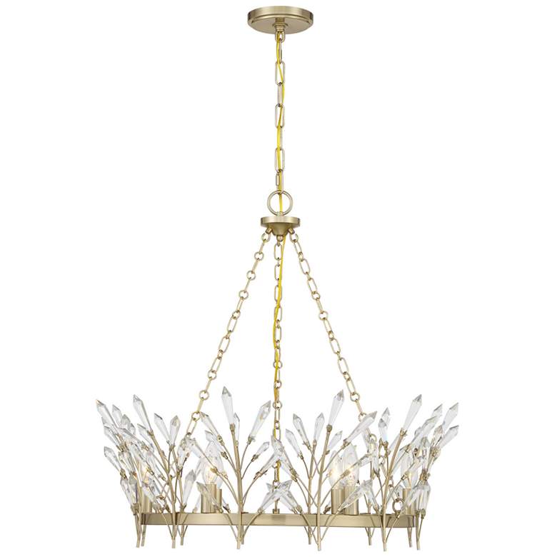 Image 1 Orianna 6-Light Chandelier in Noble Brass