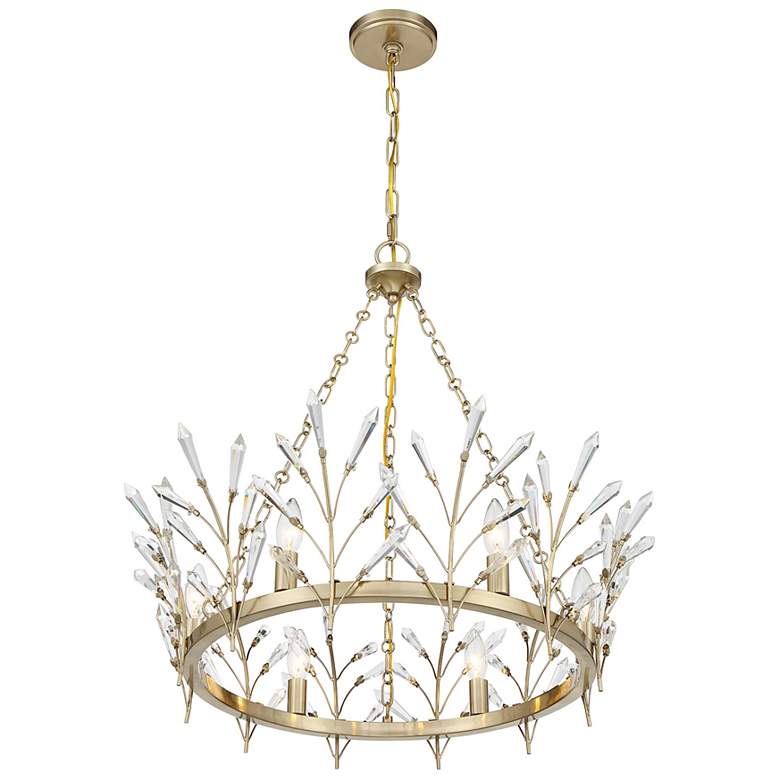 Image 4 Orianna 6-Light Chandelier in Noble Brass more views