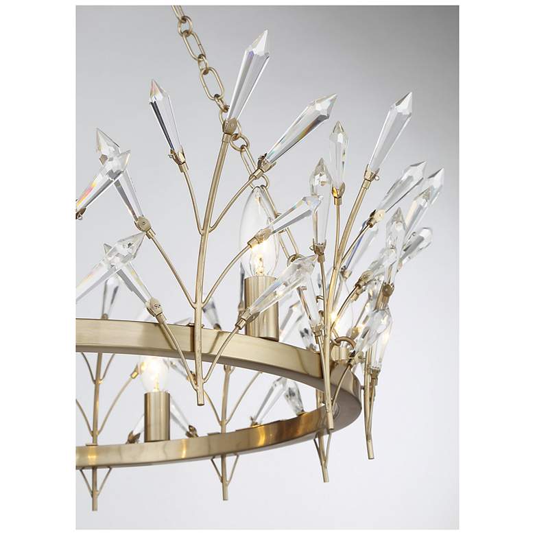 Image 6 Orianna 6-Light Chandelier in Noble Brass more views