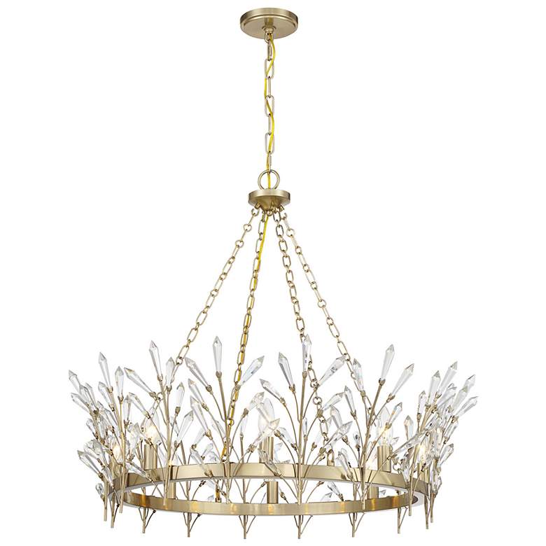 Image 3 Orianna 8-Light Chandelier in Noble Brass more views