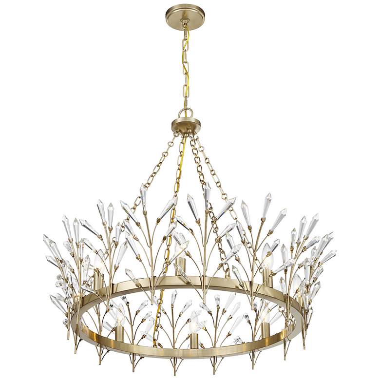 Image 4 Orianna 8-Light Chandelier in Noble Brass more views