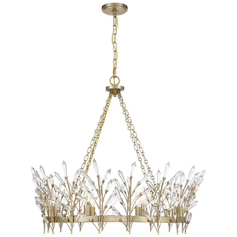 Image 5 Orianna 8-Light Chandelier in Noble Brass more views
