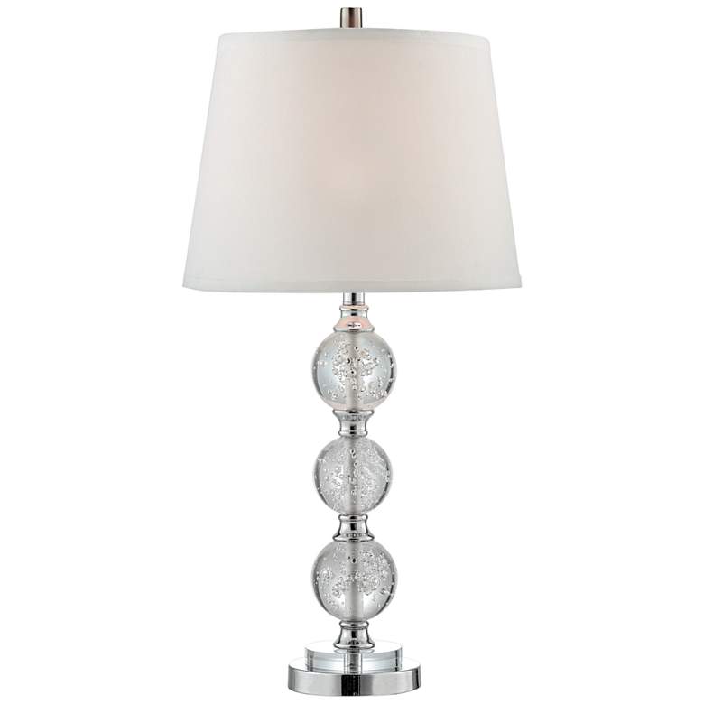 Image 2 Oriel Chrome Clear Crystal Table Lamp