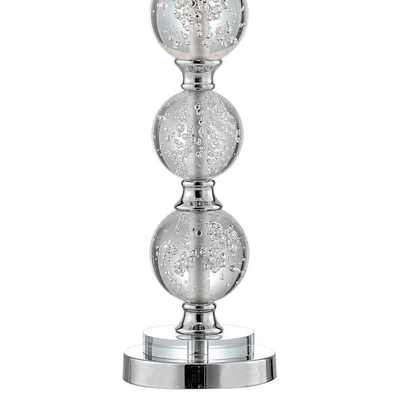Image 4 Oriel Chrome Clear Crystal Table Lamp more views