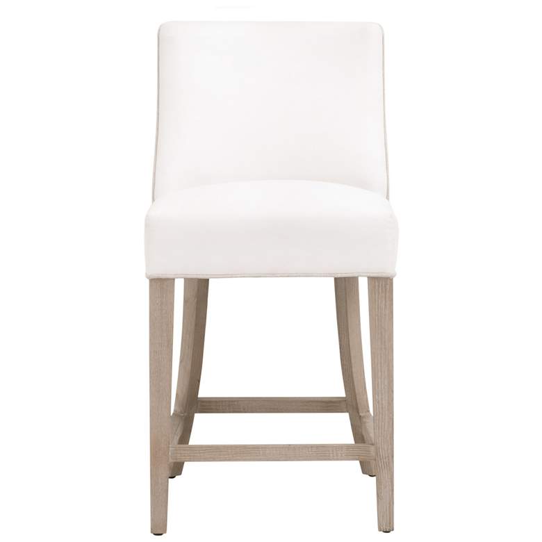 Image 1 Orient Express Duet 25 1/2" Wide Light Wood Linen Counter Height Stool