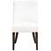 Orient Express Duet 26 1/2" Dark Wood Linen Dining Chair Set of 2