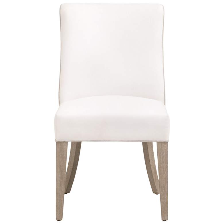 Image 1 Orient Express Duet 26 1/2" Light Wood Linen Dining Chair Set of 2