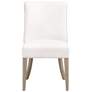 Orient Express Duet 26 1/2" Light Wood Linen Dining Chair Set of 2