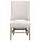 Orient Express Duet 29 1/2" Light Wood Bisque Linen Head Dining Chair