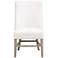 Orient Express Duet 29 1/2" Light Wood White Linen Head Dining Chair