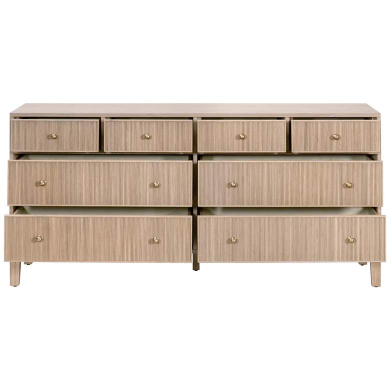 Image 2 Orient Express Highland 67 1/2" Wide Natural Oak Double Dresser more views