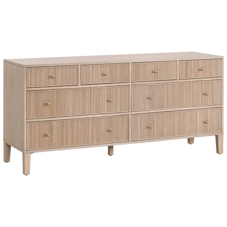 Image 3 Orient Express Highland 67 1/2" Wide Natural Oak Double Dresser more views