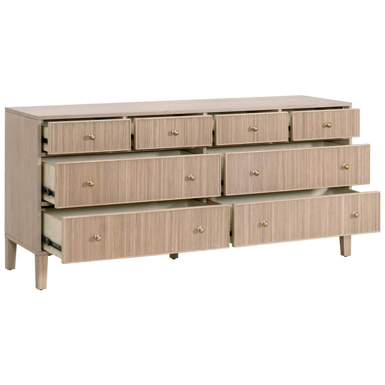 Image 4 Orient Express Highland 67 1/2" Wide Natural Oak Double Dresser more views