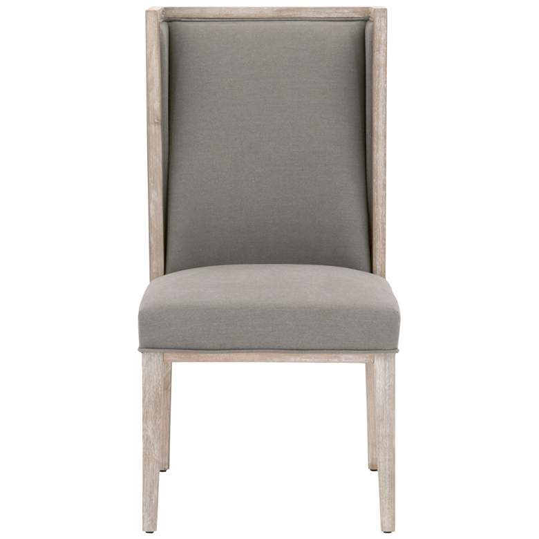 Image 1 Orient Express Martin 27" Natural Gray Dining Wing Chairs Set of 2