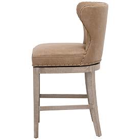 Image5 of Orient Express Milton 23 1/2" Wide Toast and Ash Swivel Counter Stool more views