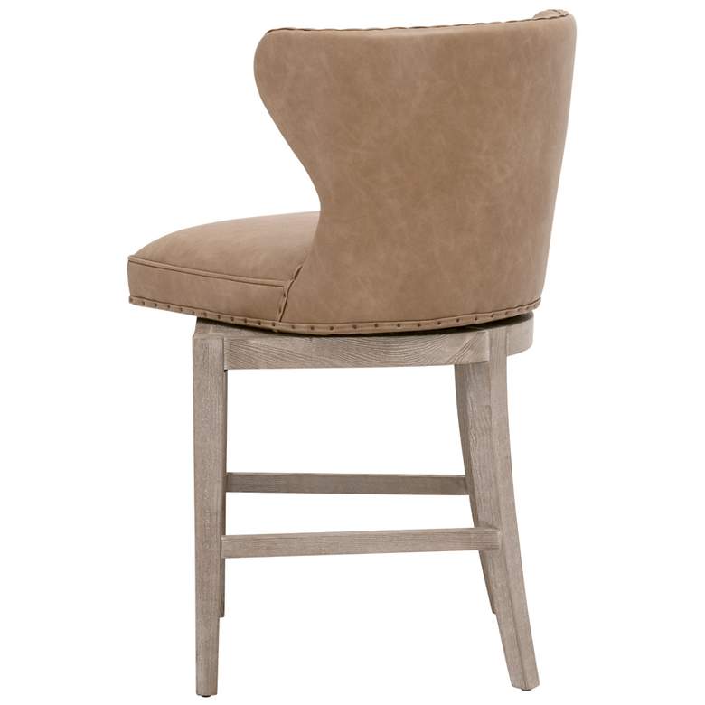 Image 6 Orient Express Milton 23 1/2" Wide Toast and Ash Swivel Counter Stool more views