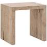 1_Orient Express Reed 24" Wide Smoke Gray Pine Wood End Table
