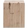 2_Orient Express Reed 24" Wide Smoke Gray Pine Wood End Table more views