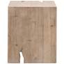 3_Orient Express Reed 24" Wide Smoke Gray Pine Wood End Table more views