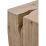 4_Orient Express Reed 24" Wide Smoke Gray Pine Wood End Table more views