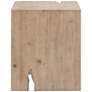 5_Orient Express Reed 24" Wide Smoke Gray Pine Wood End Table more views