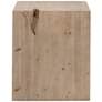 6_Orient Express Reed 24" Wide Smoke Gray Pine Wood End Table more views
