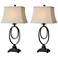 Orienta Dark Bronze Table Lamp, Set of