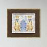 1_Oriental Leopards 33"W x 29"H Framed Art