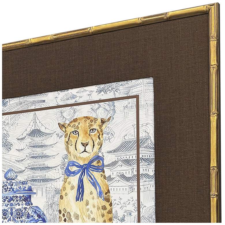 Image 4 Oriental Leopards 33"W x 29"H Framed Art more views