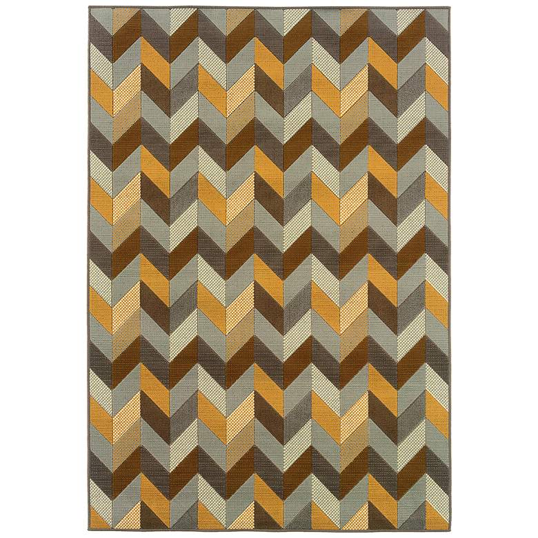Image 1 Oriental Weavers Bali 4902X 5'3"x7'6" ZigZag Rug