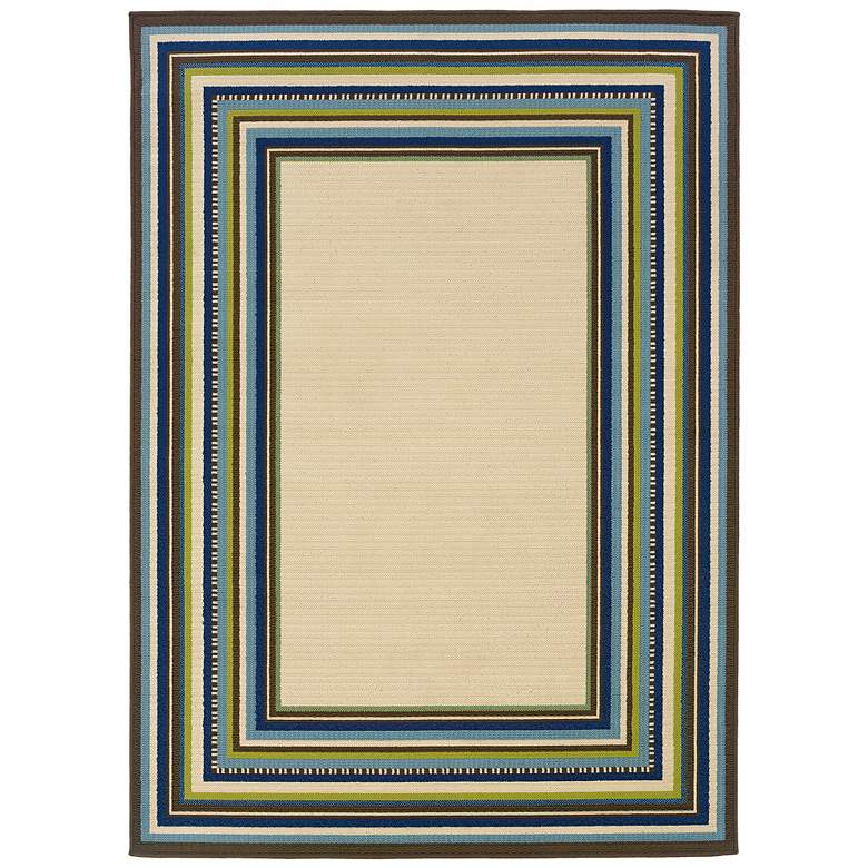 Image 1 Oriental Weavers Caspian 1003X 5'3"x7'6" Outdoor Rug