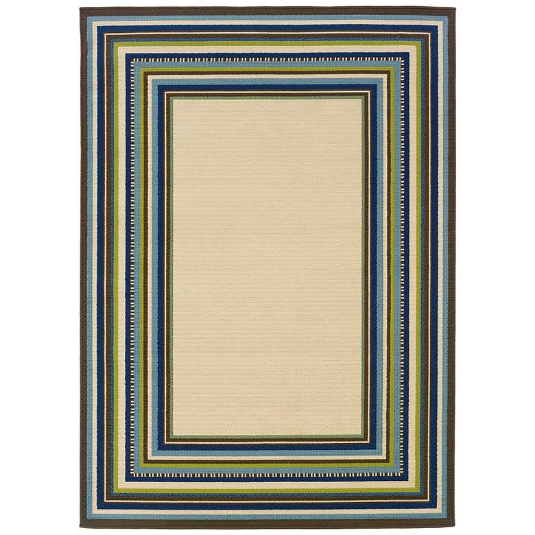 Image 1 Oriental Weavers Caspian 1003X 5&#39;3 inchx7&#39;6 inch Outdoor Rug