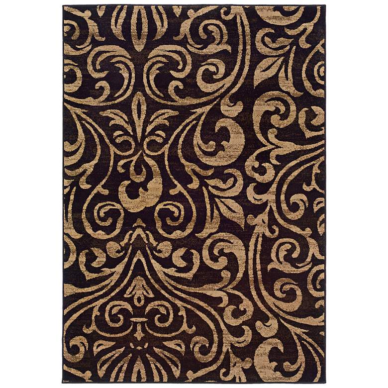 Image 1 Oriental Weavers Emerson 2033C 5&#39;x7&#39;6 inch Black Area Rug