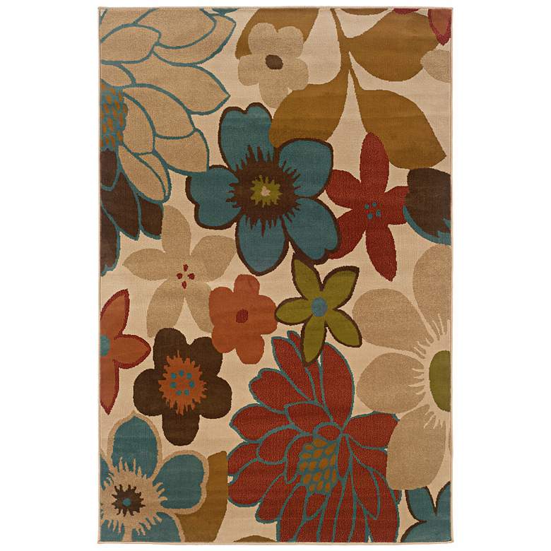Image 1 Oriental Weavers Emerson 2040A 5&#39;x7&#39;6 inch Floral Area Rug