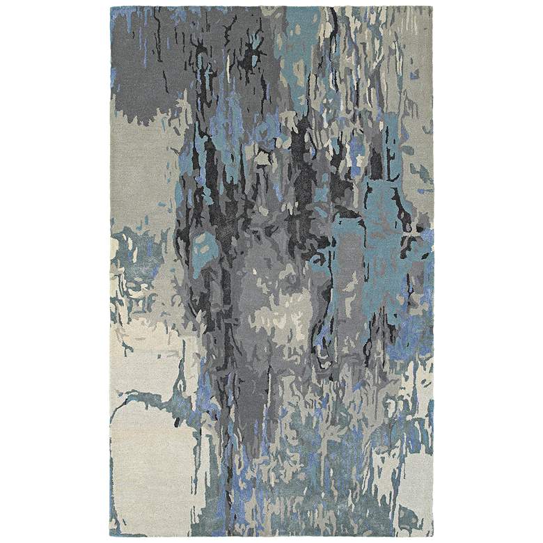 Image 1 Oriental Weavers Galaxy 21906 5&#39;x8&#39; Blue and Gray Area Rug
