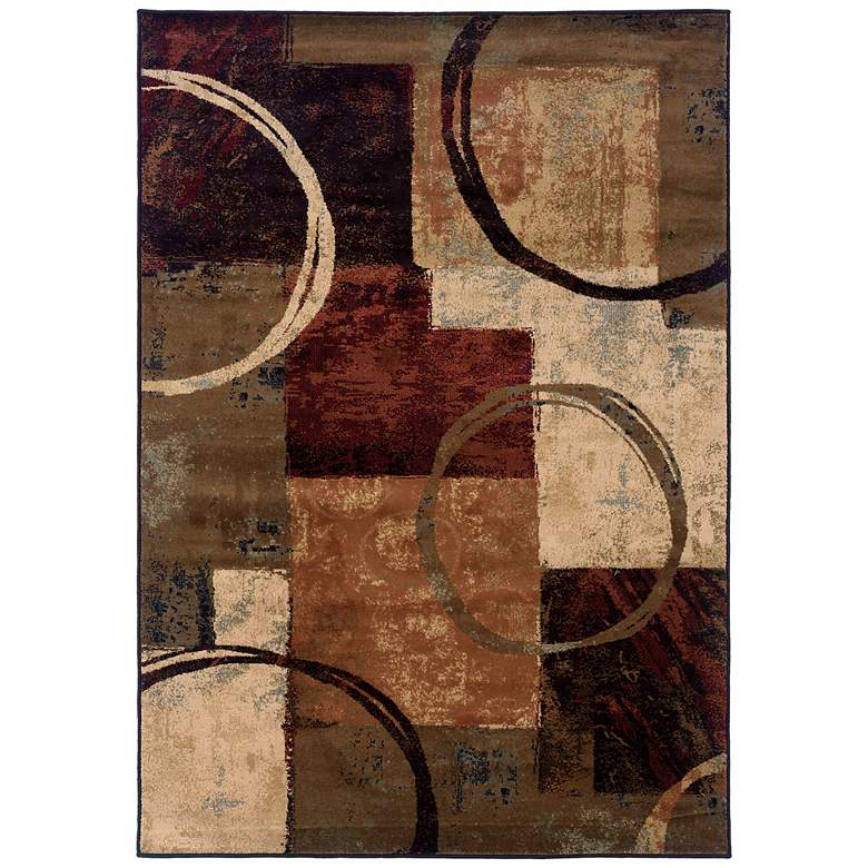 Image 2 Oriental Weavers Hudson 2544B 5&#39;3 inchx7&#39;6 inch Modern Area Rug