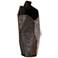 Origami 11" High Reactive Bronze Ceramic Decorative Vase