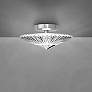 1_Origami 12" Wide Polished Chrome Crystal LED Ceiling Light