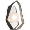 Origami 14 1/2"High Graphite with Silver LED Wall Sconce