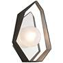 Origami 14 1/2"High Graphite with Silver LED Wall Sconce