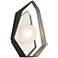 Origami 14 1/2"High Graphite with Silver LED Wall Sconce