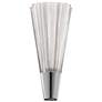 Origami 6.5" Wide Pol. Chrome Clear Crystal 1-Light Wall Sconce