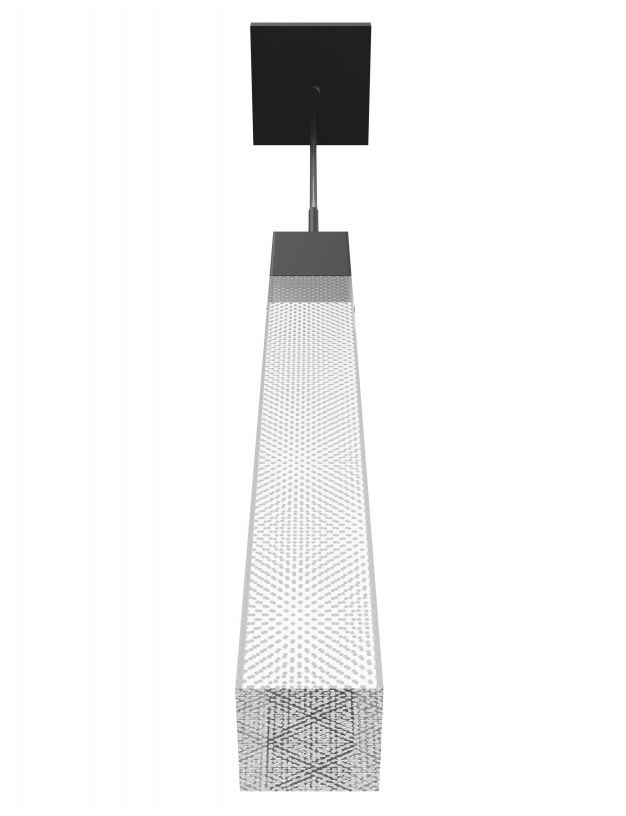 Image 2 Original Glacier 1-Light 2"W LED Pendant in Black/Snow Crystal more views